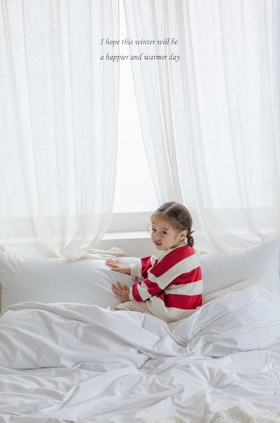 M-KIDS43｜(65-115cm) 2色條紋印花休閒上衣12