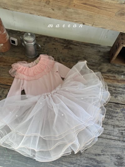 Marron08｜(1y-6y) 層次花瓣領袖上衣7