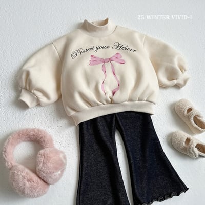 vivid102｜(78cm-125cm) 蝴蝶結中領公主袖喇叭套裝7