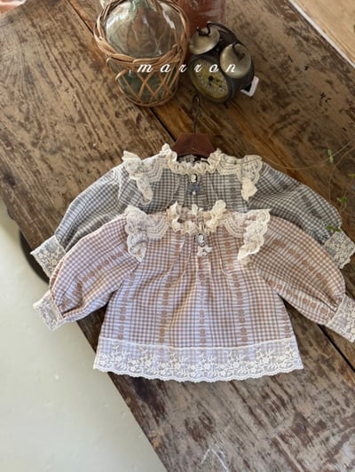 Marron14｜(1y-6y) 蕾絲花邊襯衫13
