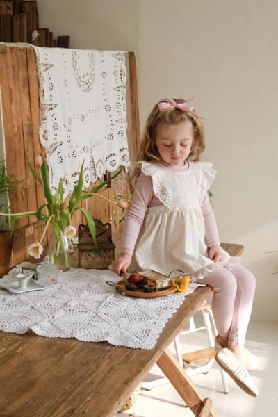 FLO28｜(75-140) 4色蕾絲內搭緊身褲4