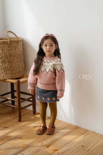 OREN41｜(85-120cm) 正反兩穿北歐針織毛衣3