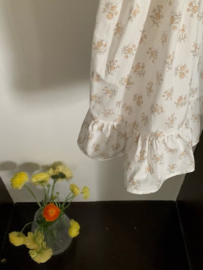 JE35｜(66-130cm) 抓皺碎花包屁衣/洋裝10