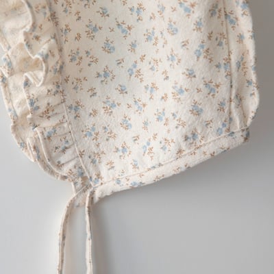 LEMONADE31｜(55cm-85cm) 2色碎花荷葉縮口袖包屁衣含帽子9