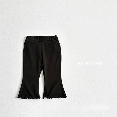 vivid97｜(78cm-125cm) 3款簡約素色喇叭七分褲5