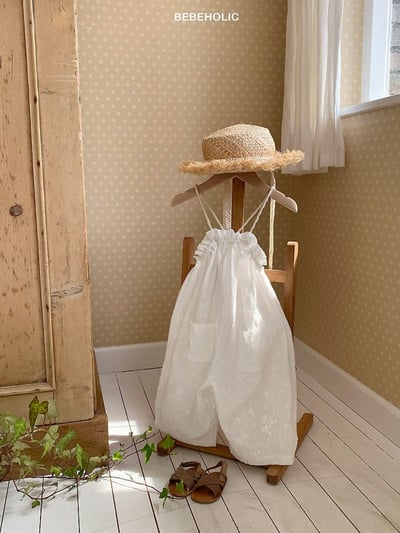 Bebe holic16｜(3m-18m) 氣質細肩吊帶褲8