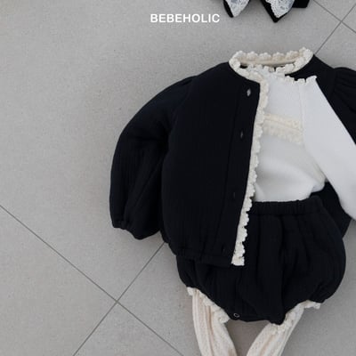 Bebe holic28｜(3m-18m) 小香風蕾絲燈籠褲5