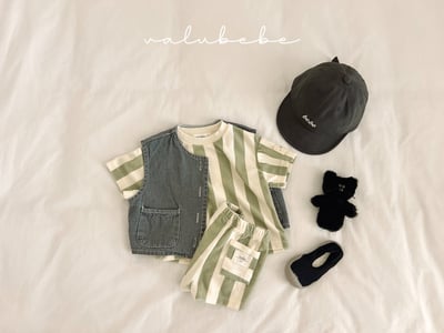 Valubebe 54｜(65-90cm) 條狀毛圈褲12