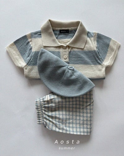 AOSTA31｜(1y-5y) 3款針織領條紋襯衫11