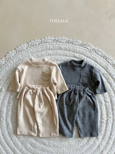 thelala51｜ (1y-6y) 素面口袋休閒套裝10