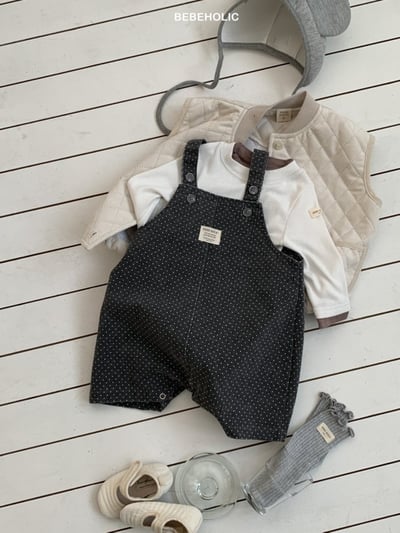 Bebe holic55｜(6m-18m) 波點小兔吊帶包屁褲8