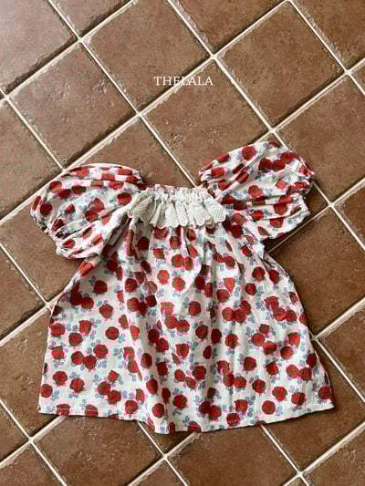 thelala53｜ (70-115) 玫瑰蕾絲方領洋裝3