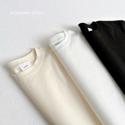 vivid36｜(78cm-125cm) 3款夏季素色寬鬆上衣2