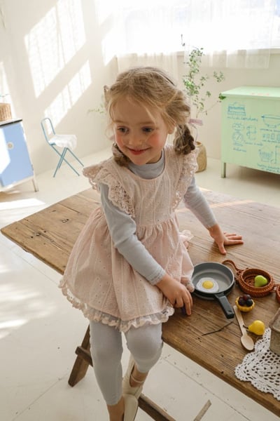 FLO27｜(75-140) 5色荷葉飛袖上衣6