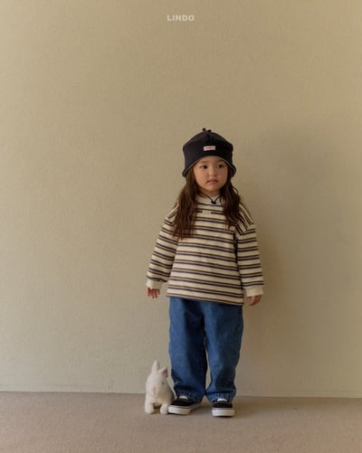 Lindo51｜(80cm-125cm) 多條紋休閒上衣18