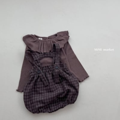 mimi market03 (65-85cm)  格紋吊帶包屁褲5