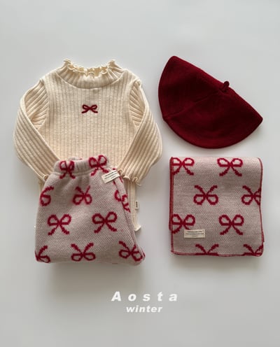 AOSTA09｜(6m-5y) 磨毛蝴蝶捲邊上衣9