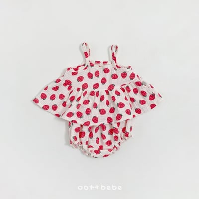 Oottbebe11｜(0m-12m)  棉麻吊帶套裝11