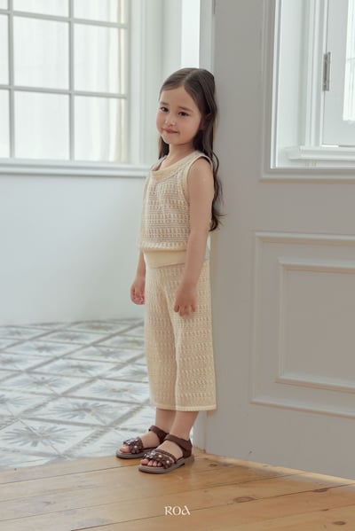 ROA05｜(6m-18m) 1色針織雕花鏤空套裝3