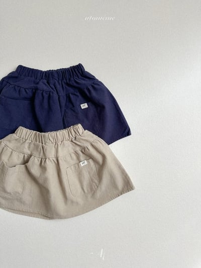 Atomeme27｜(70cm-110cm) 口袋小標短裙2