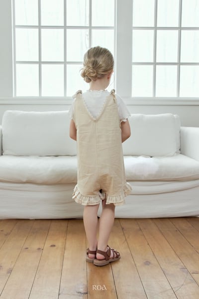 ROA14｜(6m-18m) 2色蕾絲滾邊無袖連身褲17