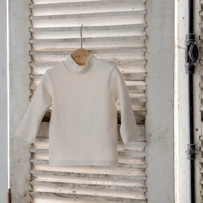 M-KIDS27｜(65-115cm) 2色立領內搭上衣4