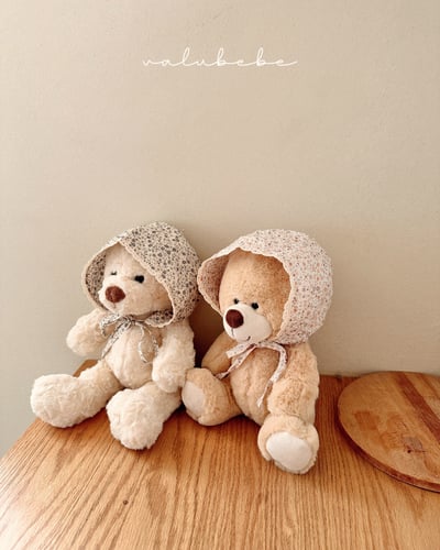 Valubebe15｜(65-80) 碎花綁帶帽9