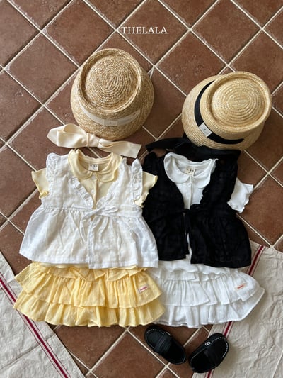 thelala22｜ (70-115) 雕花綁帶背心5