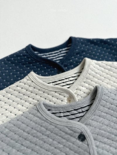 MiniRobe50｜(70-110) 菱格紋雙口袋開襟外套4