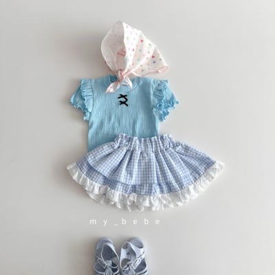 my_bebe35｜(80-120cm) 荷葉層次邊上衣7