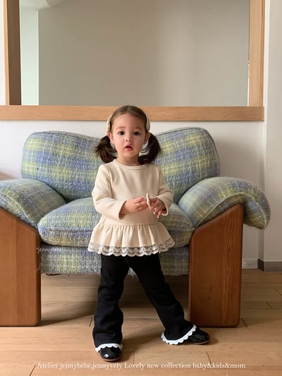 JE 660｜(80-110cm)  蕾絲荷葉邊上衣7