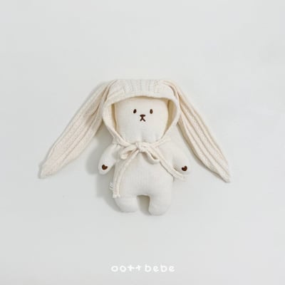 Oottbebe03｜(0m-12m) 壓紋兔耳綁帶帽13