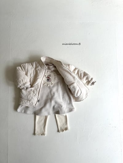 Bloom.b45｜(0m-24m/85cm-125cm) 蝴蝶結印花絎縫雙面刷毛外套10