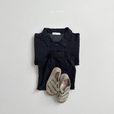 MiniRobe22｜(70cm-110cm)kids 2色素色口袋直筒寬庫19