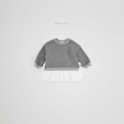 bebe nine34 (65cm-115cm) 2色撞色荷葉摺邊洋裝13