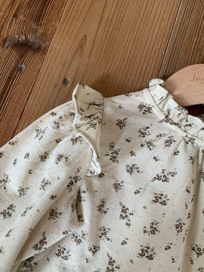 JE589｜(73cm-120cm) 燈芯絨背心洋裝/碎花荷葉上衣6