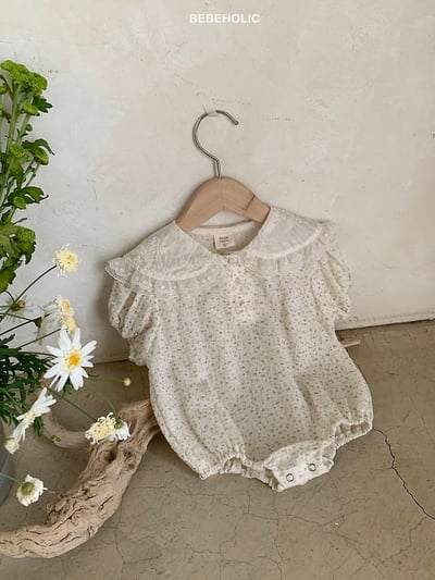 Bebe holic21｜(3m-18m) 翻領碎花連身服11