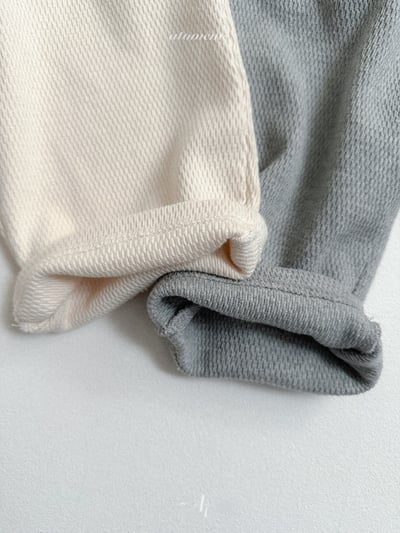 Atomeme38｜(70-110) 華夫格直筒長褲13