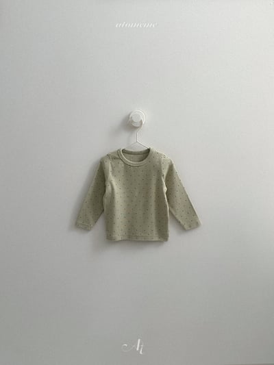 AT19｜(70-110) 撞色波點上衣4