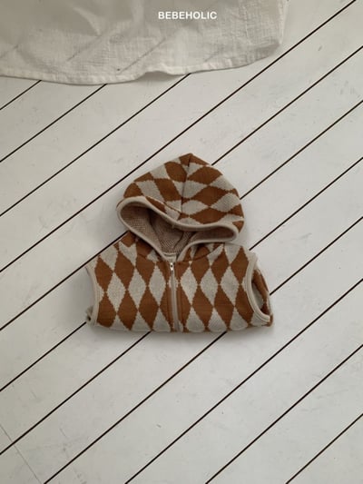 Bebe holic21｜(6m-18m) 菱格紋連帽針織背心11