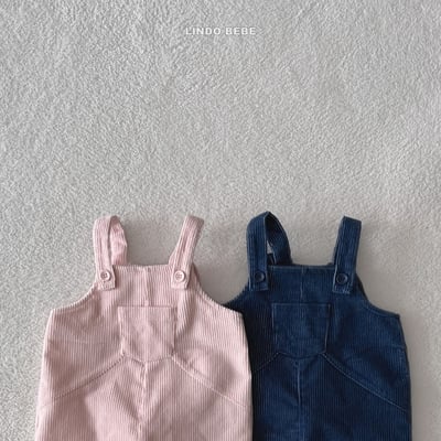 Lindo18｜(3m-18m) 小兔子燈芯絨吊帶連身扣3