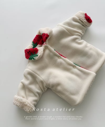 AOSTA20｜(6m-5y) 草莓刷毛雙面外套15