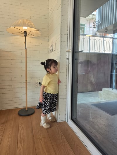 Color18｜(75-115cm) 素面捲邊上衣16