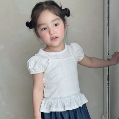 Azalea17｜(70-125cm) 吊帶公主袖上衣10