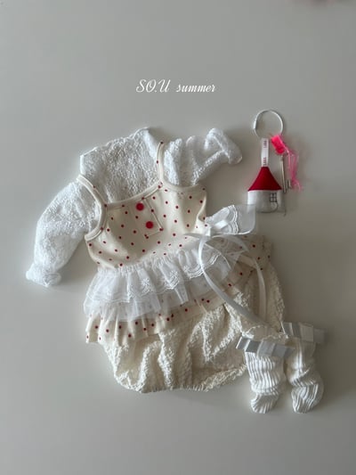 SO.U10｜(6m-4y) 荷葉滾邊波點上衣7