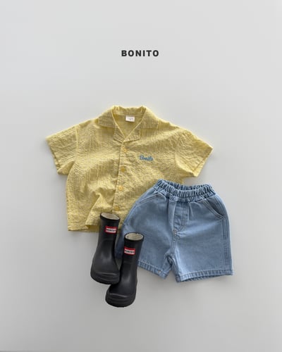 Bonito52｜(75cm-125cm) 3色簡約帥氣牛仔短褲7