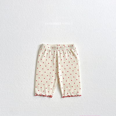 vivid82｜(78cm-125cm) 3款草莓圓點木耳邊打底褲6