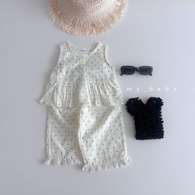 my_bebe31｜(80-120cm) 壓紋荷葉邊背心15