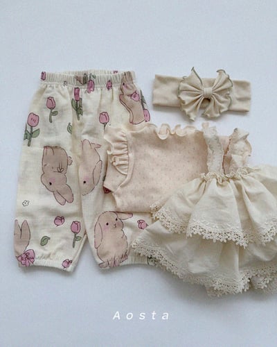 AOSTA28｜(6m-5y) 飛袖捲邊上衣10