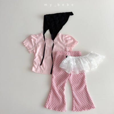 my_bebe37｜(80-120cm) 捲邊露背交叉上衣12